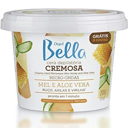 DEPIL BELLA Cera Depilatória Cremosa Mel e Aloe Vera ｜ PA1584