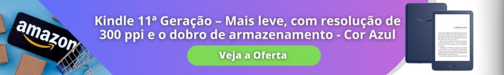 Kindle 11ª Geração (lançamento 2022) – Mais leve, com resolução de 300 ppi e o dobro de armazenamento - Cor Azul