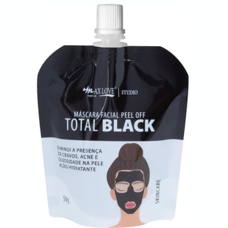 MAX LOVE Máscara Facial Peel Off Total Black