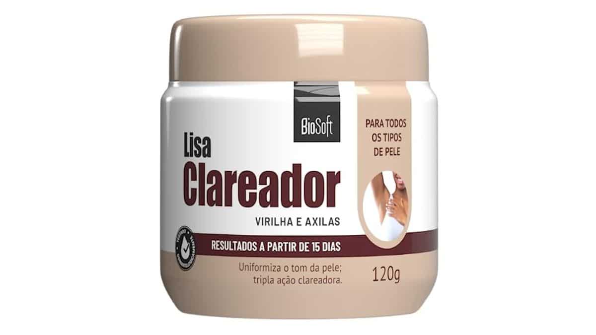 Os 06 Melhores Clareadores de Virilha do Mercado (Depil Bella, Bioage e mais) 6 BioSoft | Creme Lisa Clareador