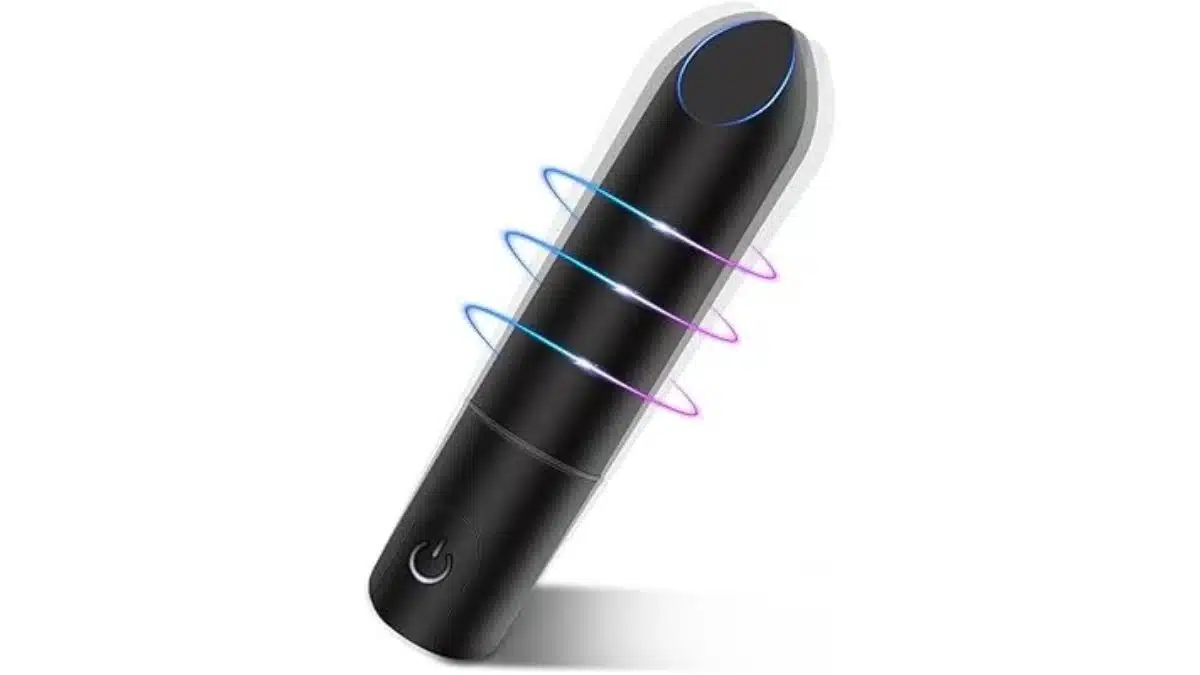 Vibrador Feminino Mini Cápsula Bullet Com 10 Vibrações
