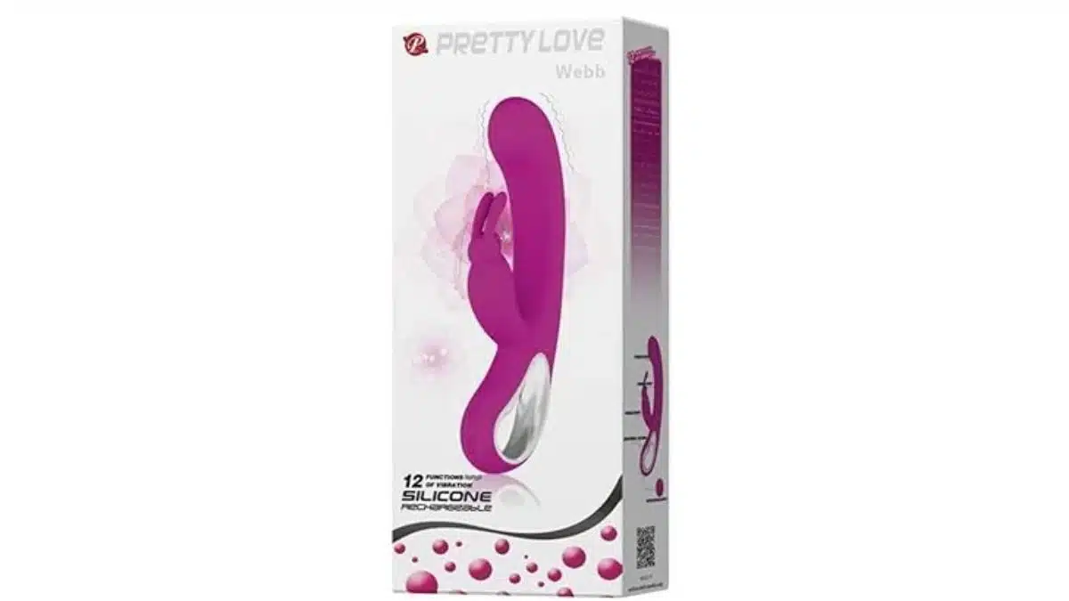 Vibrador Rabbit e Ponto G Recarregável, Pretty Love
